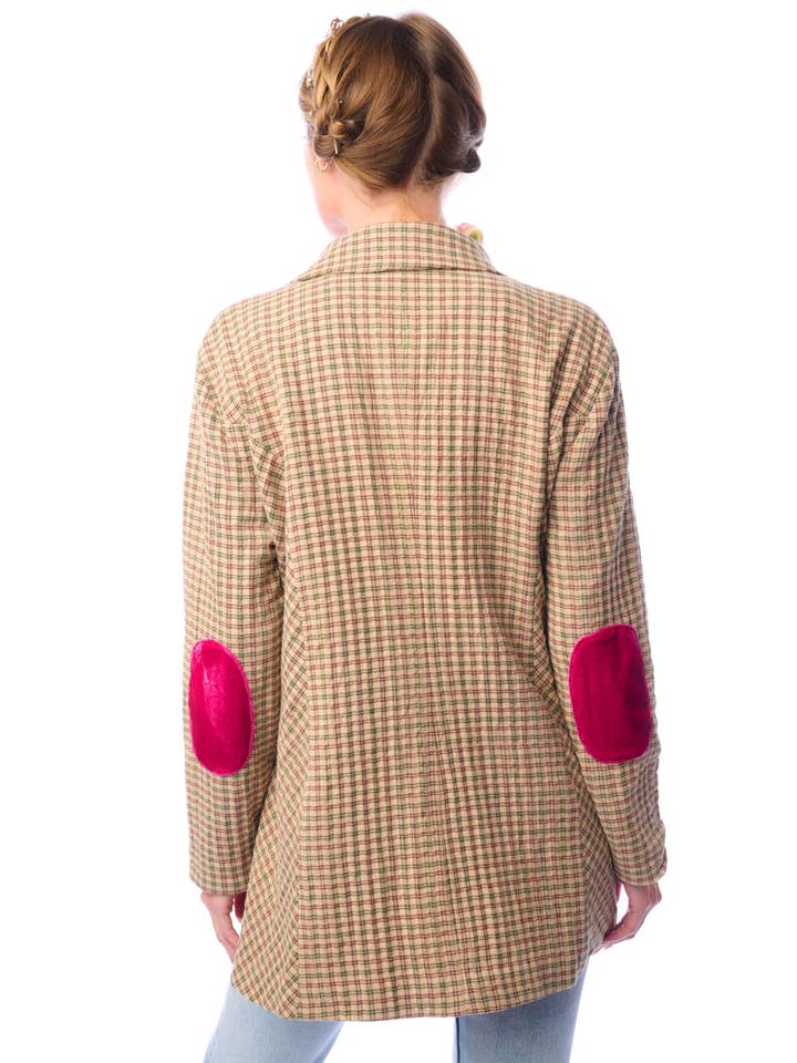 Aratta | Women's Fashion - Wholesale Blazer - Women's - Diana Beige Floral Blazer | Plaid Blazer | Flowery Jacket10