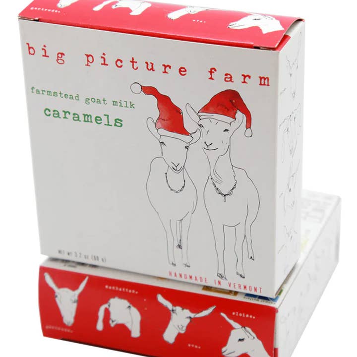 Big Picture Farm - Wholesale Caramel - Santa Goat Milk Caramel Box (Christmas)2
