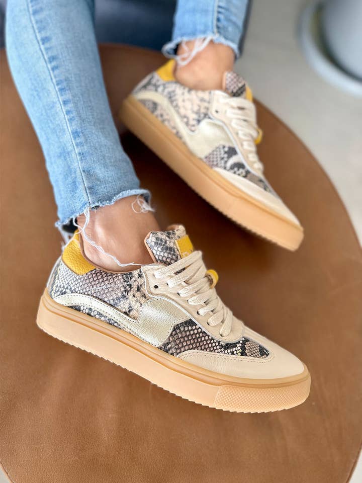 Novalis Urban Leather Sneaker Sand – Handmade in Argentina for wholesale by PMK Shoes - Quick Ship Line