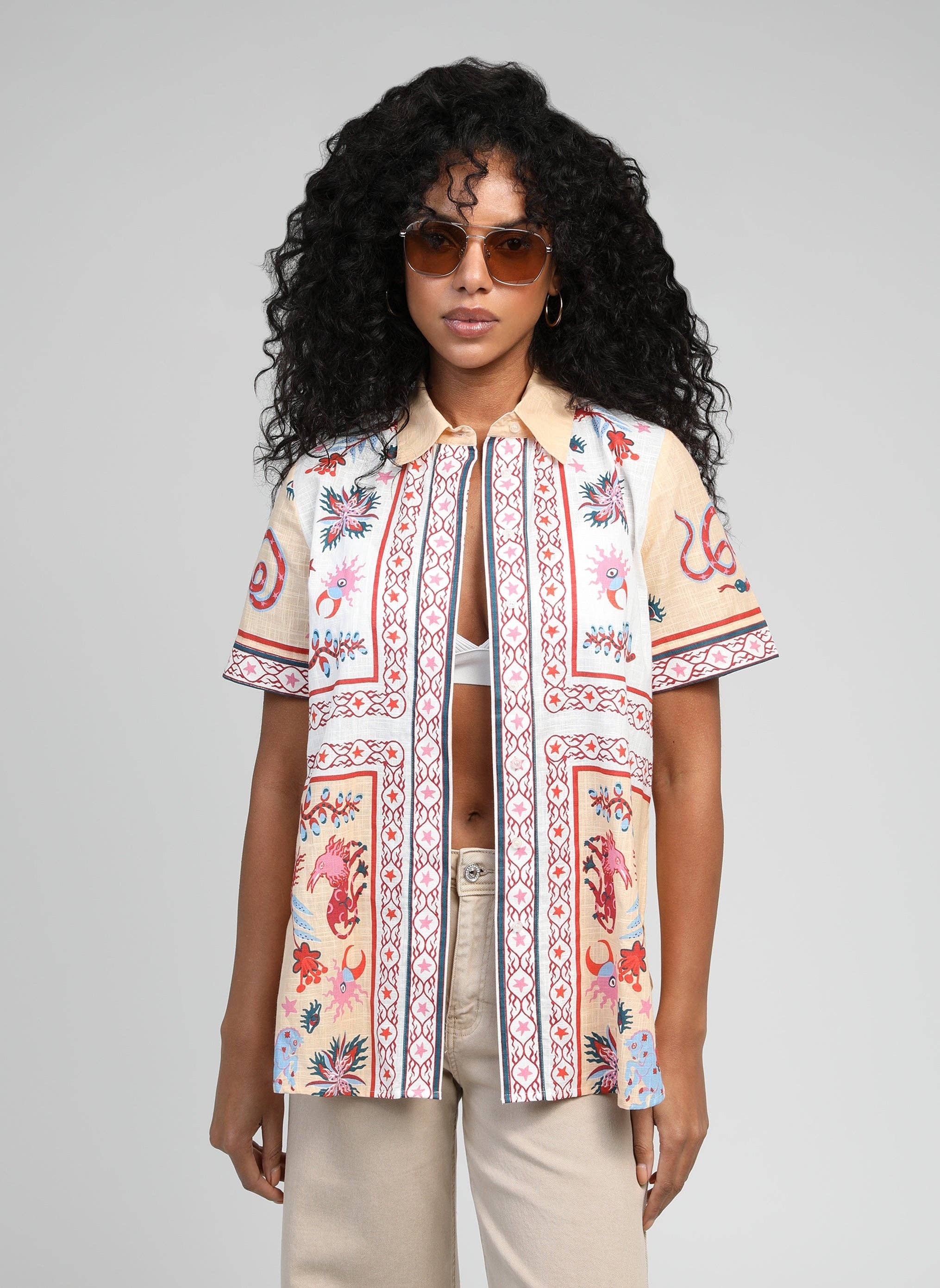 An'ge - Vente Chemise à col boutonné – femme - CHEMISE SOADY lovegood peche1