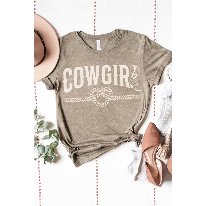 HRTandLUV - Wholesale Screen Printed T-Shirt - Women's - COWGIRL MINERAL GRAPHIC TEE