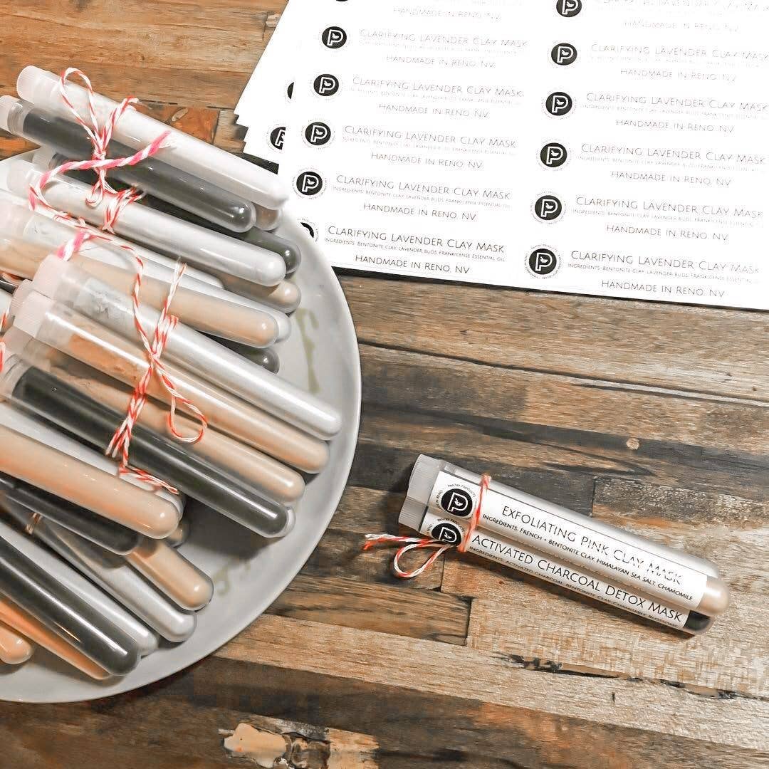 Pantry Products - Skin, Body, + Wellness - Wholesale Skincare Face Mask - Clay Masks:Clarify, Exfoliate, Detox Trio - Stocking Stuffer1