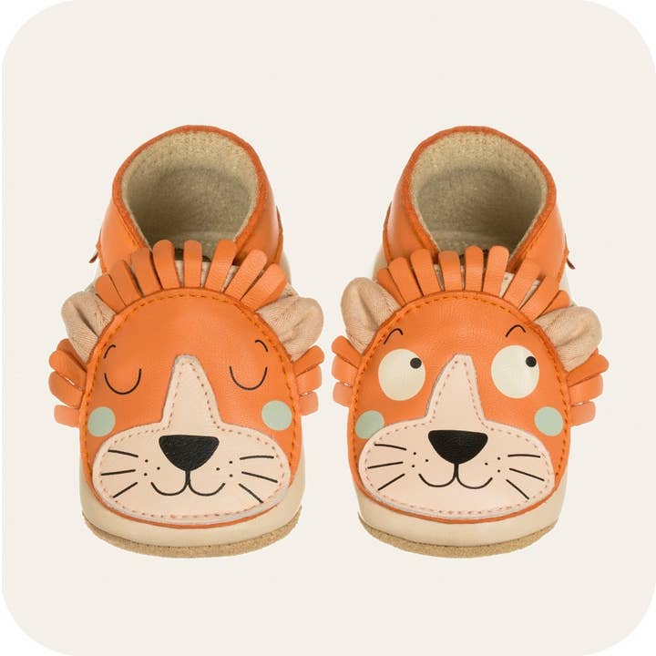 LAIT ET MIEL - Wholesale Pantoffels - Baby - Extra zachte leren babyslofjes Lion1