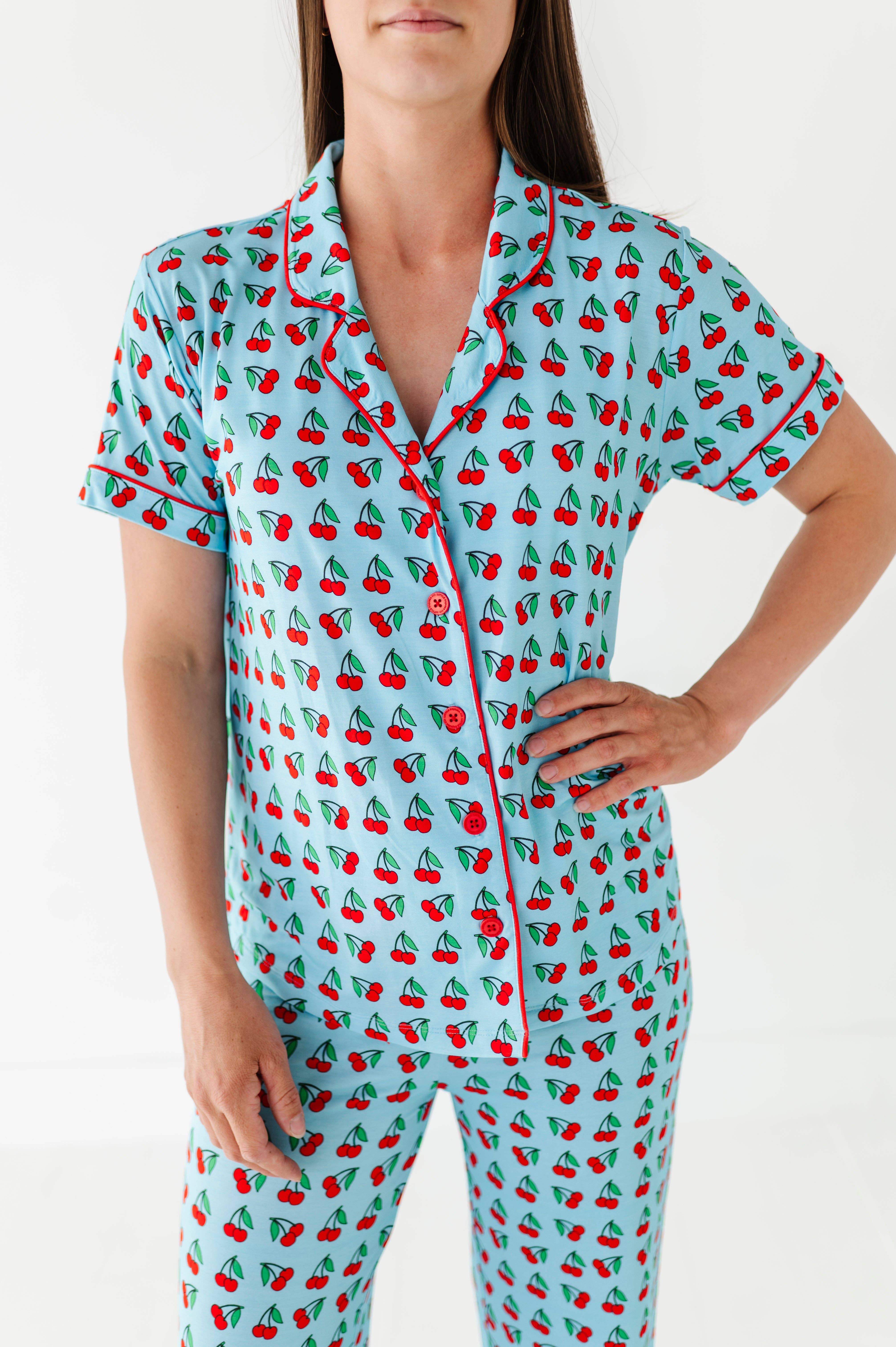 Little Pajama Co. - Wholesale Lounge Set - Women's - Cherries Women's Set3
