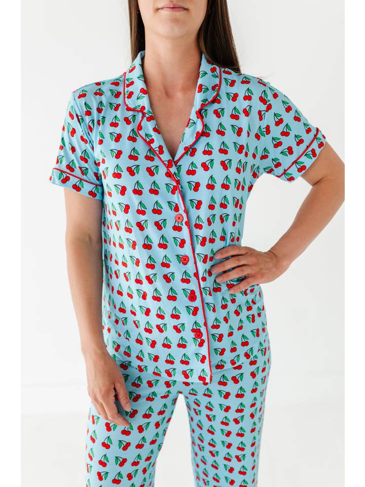Little Pajama Co. - Wholesale Lounge Set - Women's - Cherries Women's Set3