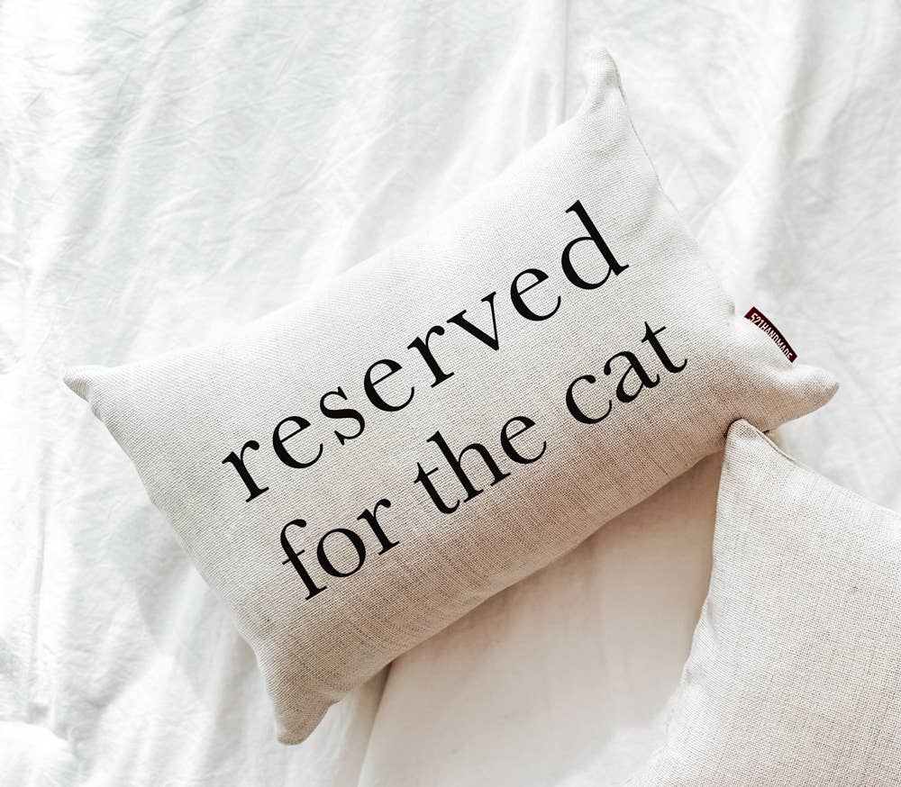 521handmade - Wholesale Throw/Decorative Pillow - Reserved for the Cat Throw Pillow0