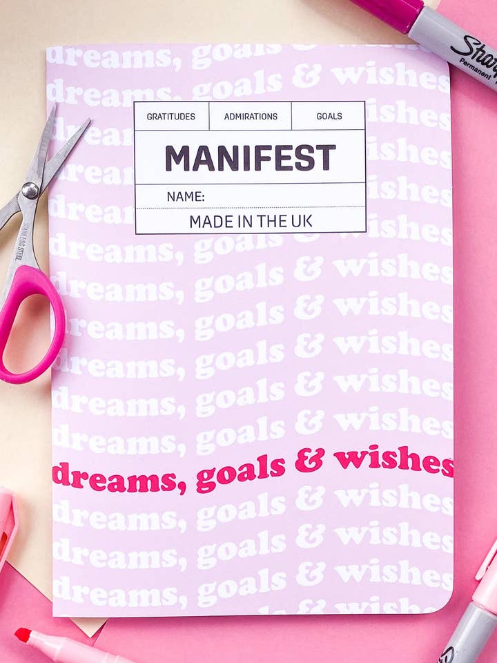 Dreams, Goals and Wishes Manifesting Journal for wholesale by Nevele Official