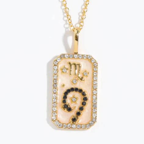 HoopLa - Wholesale Pendant/Charm Necklace - Scorpio-Astrological-Zodiac- Tarot- Enamel Collections1