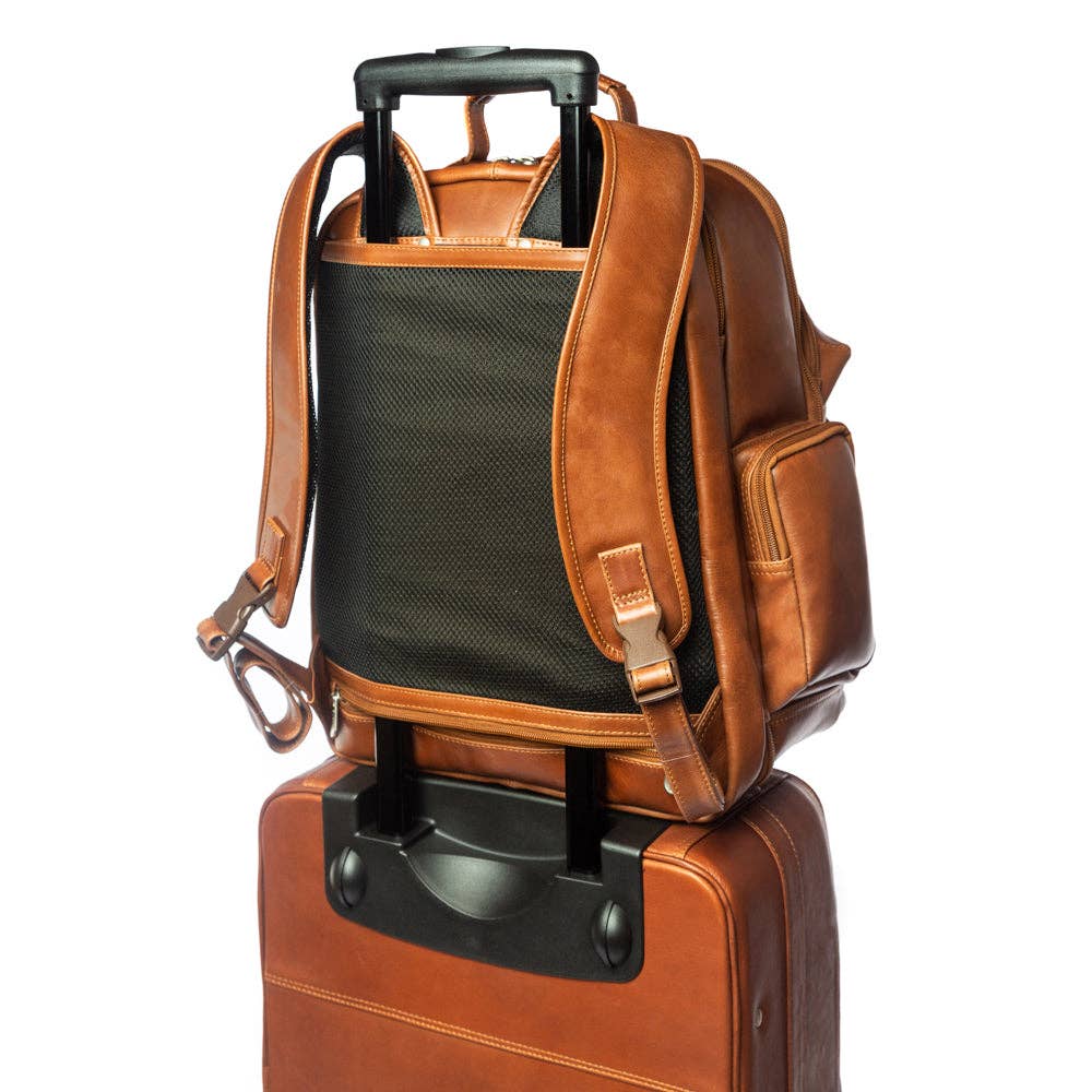 Piel Leather - Wholesale Backpack - Women's - POSITANO EXECUTIVE LAPTOP BACKPACK3