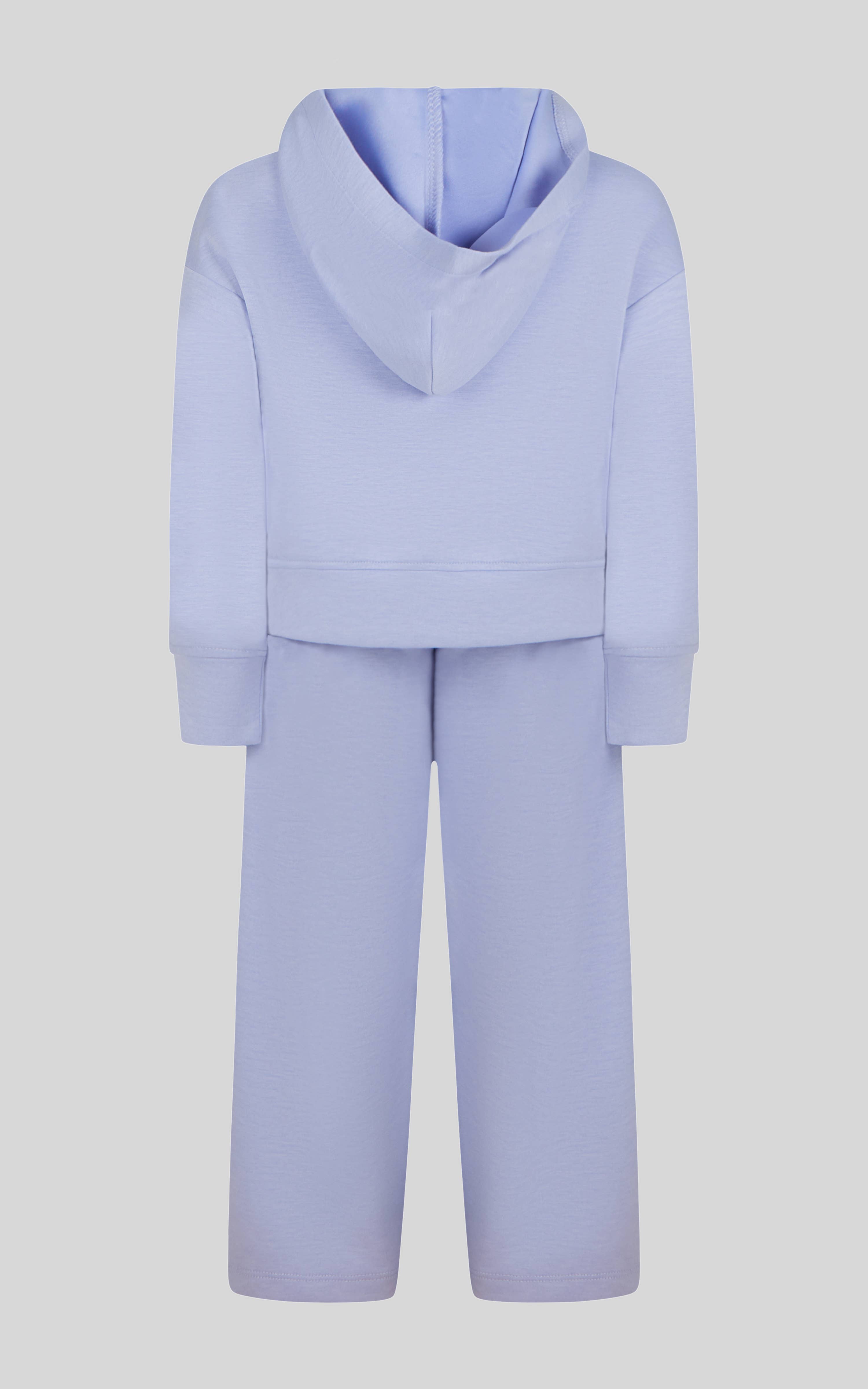 90 Degree by Reflex & Yogalicious - Wholesale Top & Pant Set - Kids - Little Girls Half Zip Hoodie, Wide Leg Pant, Fanny Bag  Set1