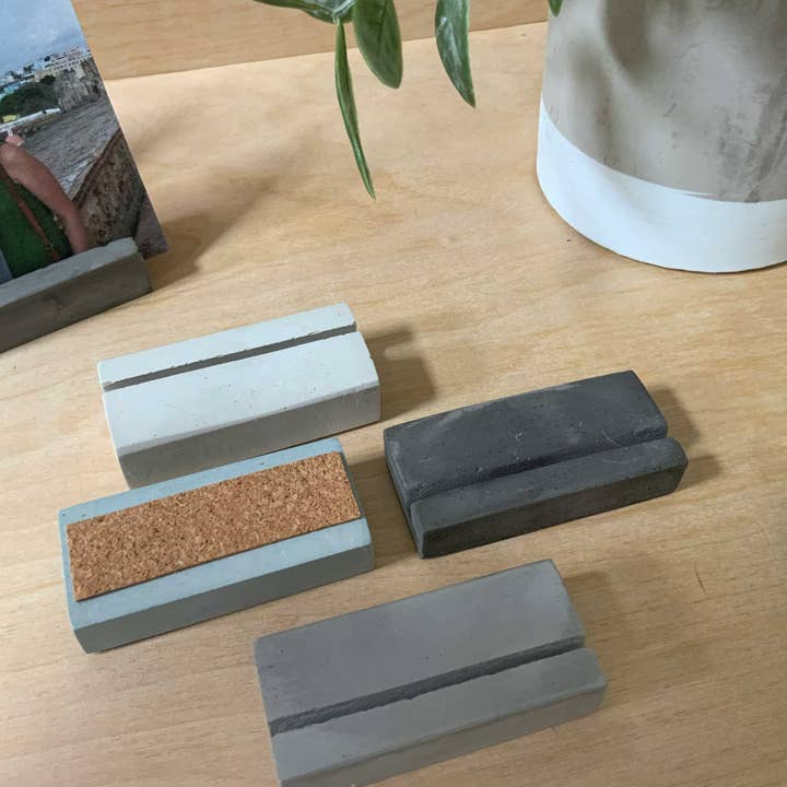 Left Corner Goods - Wholesale Picture Frame Stand - Photo and Business card Holder | photo stand set cement1