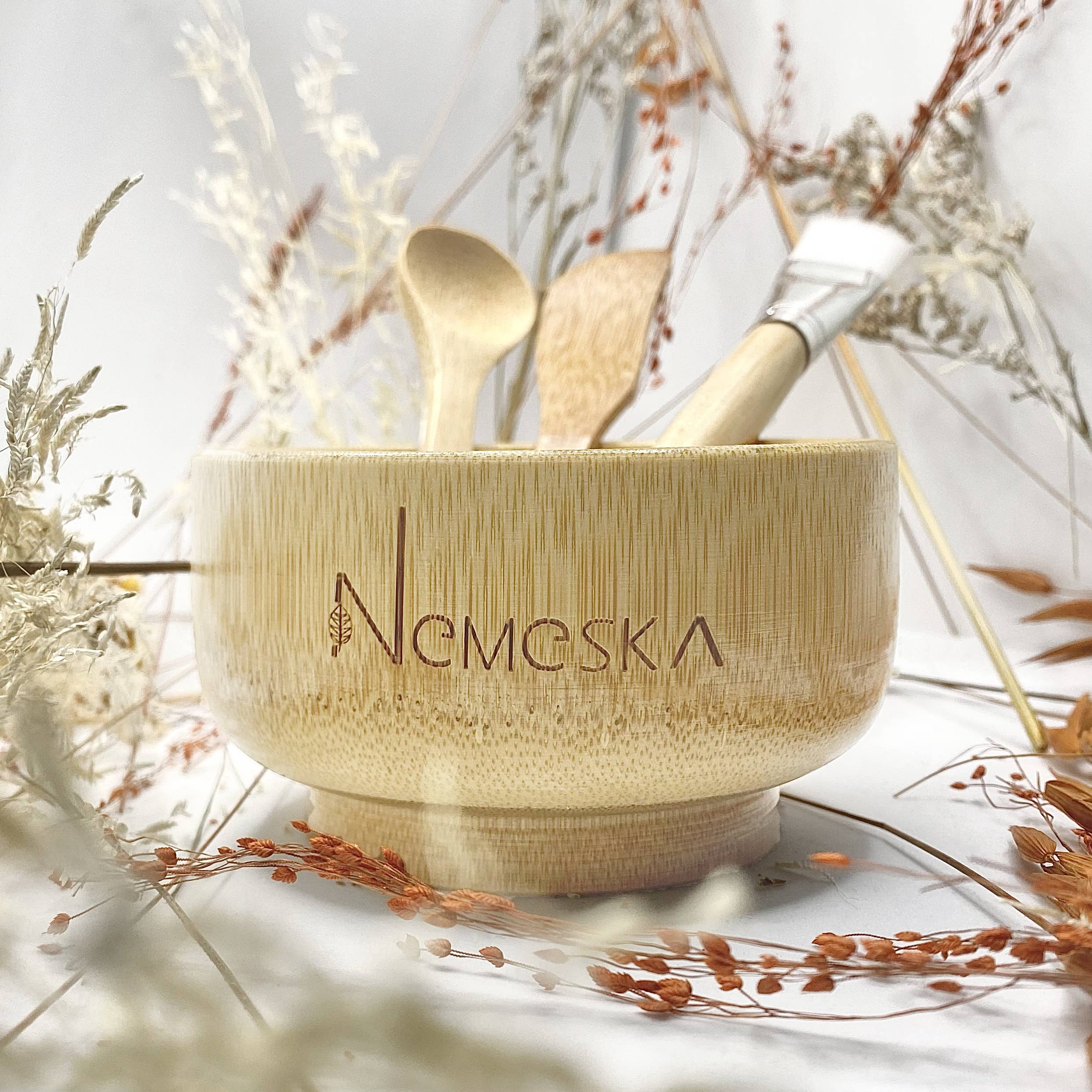 Nemeska - Vendita all'ingrosso Ciotola - Ciotola in bamboo per preparazioni viso, corpo o capelli