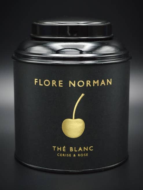 Tè bianco ciliegia e rosa - confezione da 40 g per la vendita all'ingrosso da parte di FLORE NORMAN