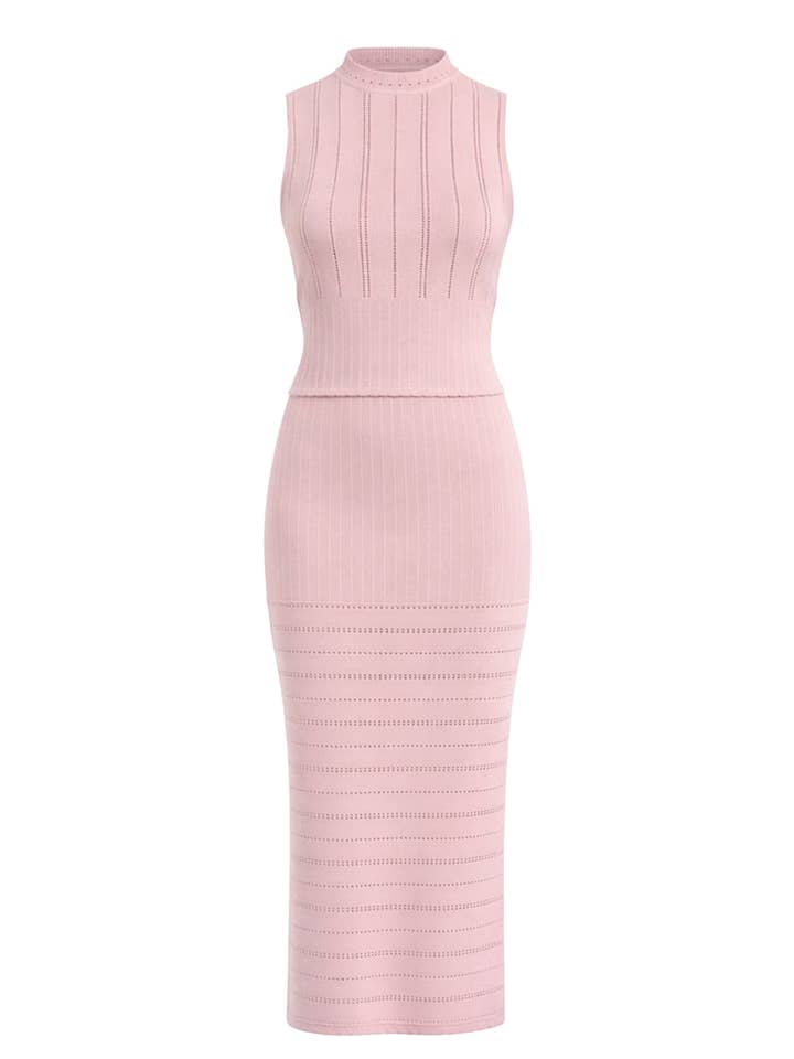 Set Top Senza Maniche Libby in Maglia e Gonna Midi a Sirena per la vendita all'ingrosso da parte di RIVIR