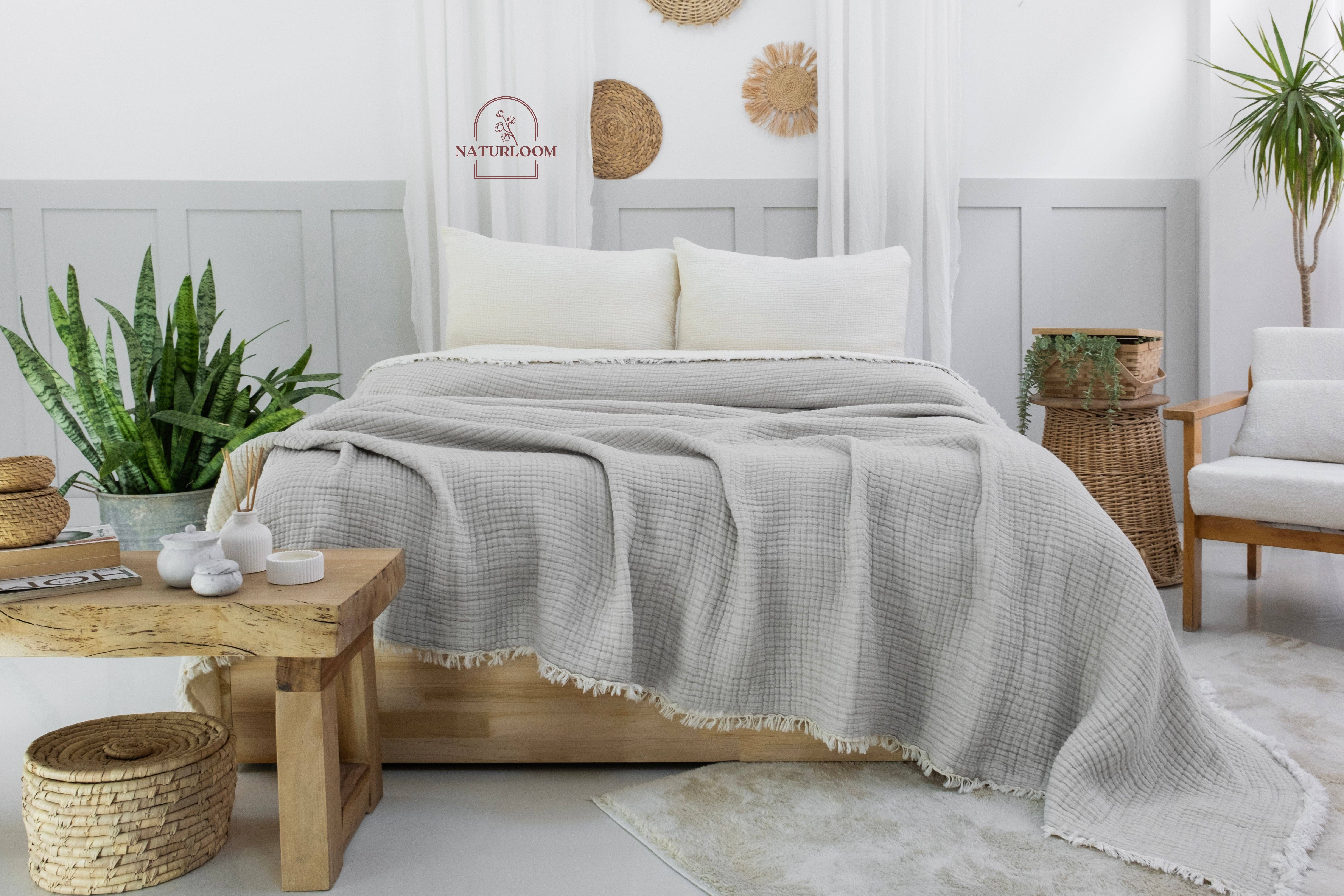 Naturloom - Wholesale Quilt - 6 Layer Organic GOTS Certified Muslin Quilt - Natural Comfort, Breathable & Cozy Year Round18
