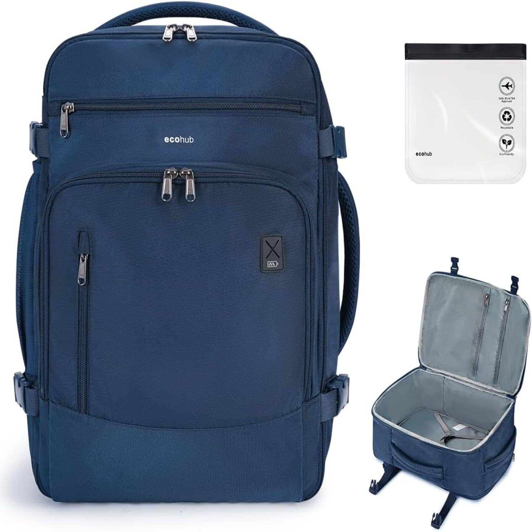 wandf - Wholesale Backpack – Unisex - ECOHUB 30L Flight-Approved Backpack USB Charging Port Bags18