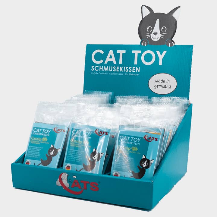 4cats Heimtierbedarf GmbH - Wholesale Pet Toy - Cat - 4cats Classic Cuddly Cushion Catnip - 50 Pieces + 1 Display