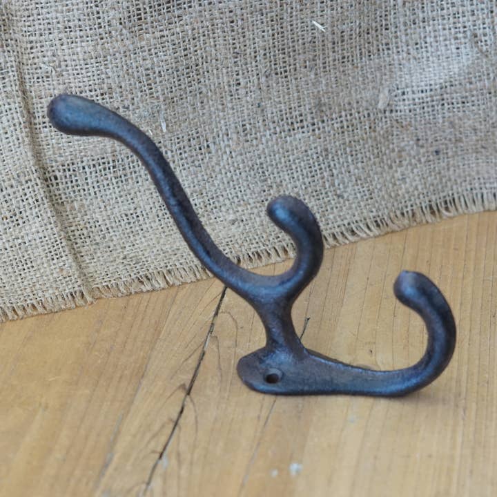 Cast Iron Triple Rustic Hat/coat Hook for wholesale by Midwest Craft House