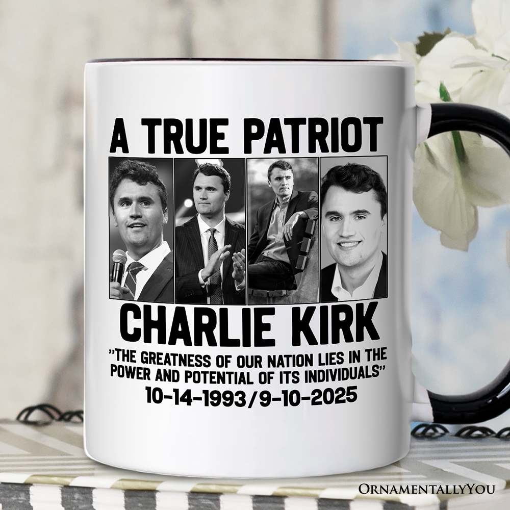 OrnamentallyYou - Wholesale Coffee Mug - Charlie Kirk American Mug, Made in the USA Memorial Gift2