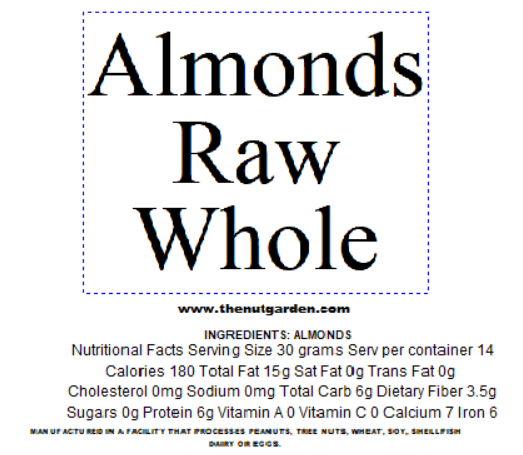 The Nut Garden, Sweetables, Utah Truffles - Wholesale Nuts - Almonds, Raw (12 oz)1