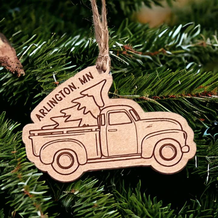 Wild Larch Creative - Wholesale Ornament - CUSTOM Wood Christmas Ornament | Sustainable Rustic Vintage