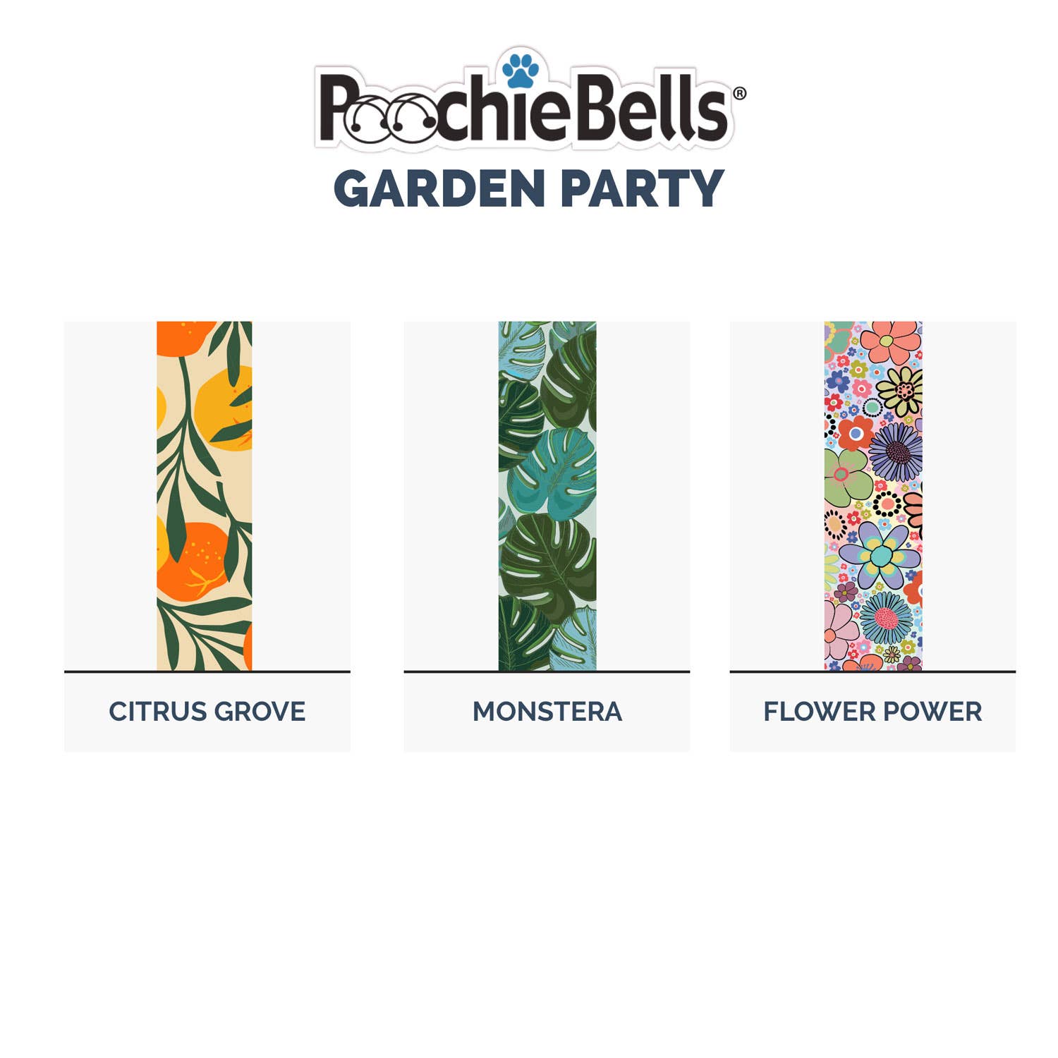 Poochie-Pets – Engroshandel Rengøringsartikler til kæledyr – PoochieBells® Justerbare Hundedørklokker - Havefest1