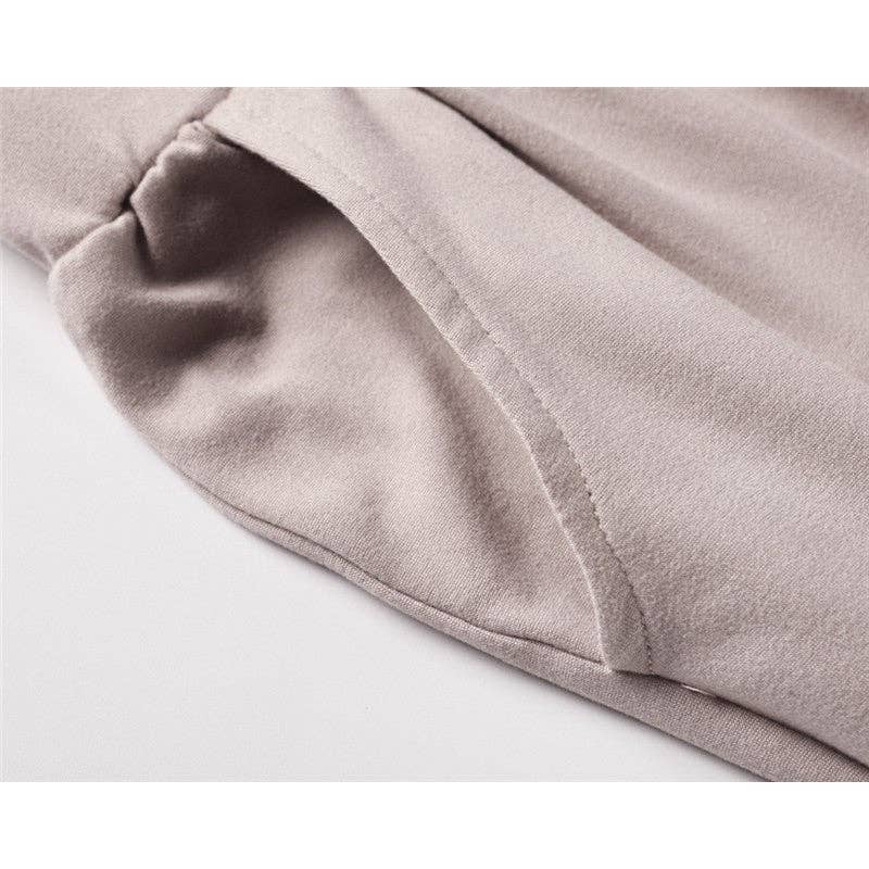 FurDecoration - Wholesale Top & Pant Set (NOT Loungewear) - Women's - Solid Short Sleeve Two-Piece Suit10