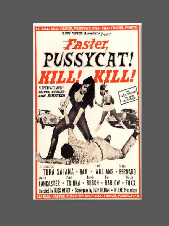 FASTER PUSSYCAT KILL KILL, magneet, knop, spiegel voor wholesale door Ba Ba Buttons