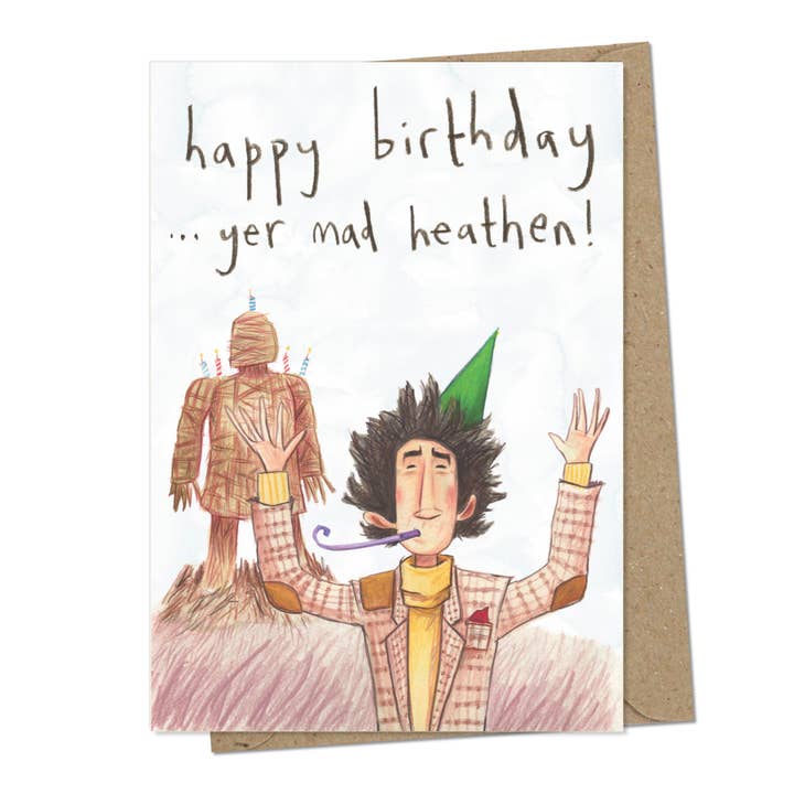 The Grey Earl – Großhandel Geburtstagskarten – Happy Birthday... Ihr verrückter Heide - Die Wicker Man-Karte