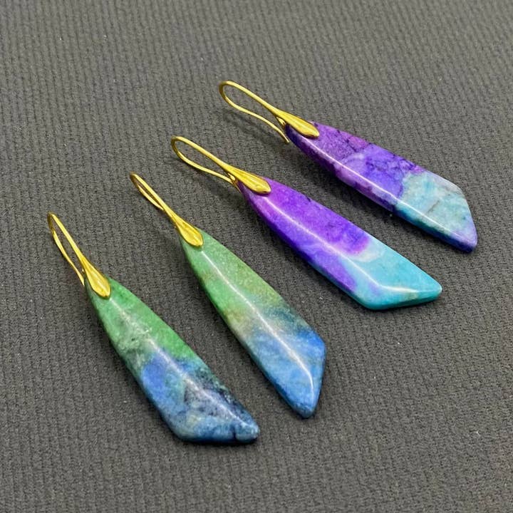 Colorful Gradient Emperor Stone Dangle Earrings - CS and other Purchase Wholesale gasgrill empfehlung. Free Returns & Net 60 Terms on Faire trending on Faire.