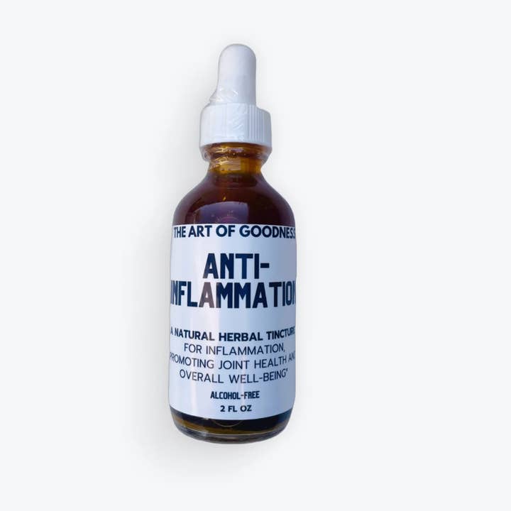 Anti-Inflammation Herbal Tincture (Alcohol-Free) for wholesale by The Art of Goodness