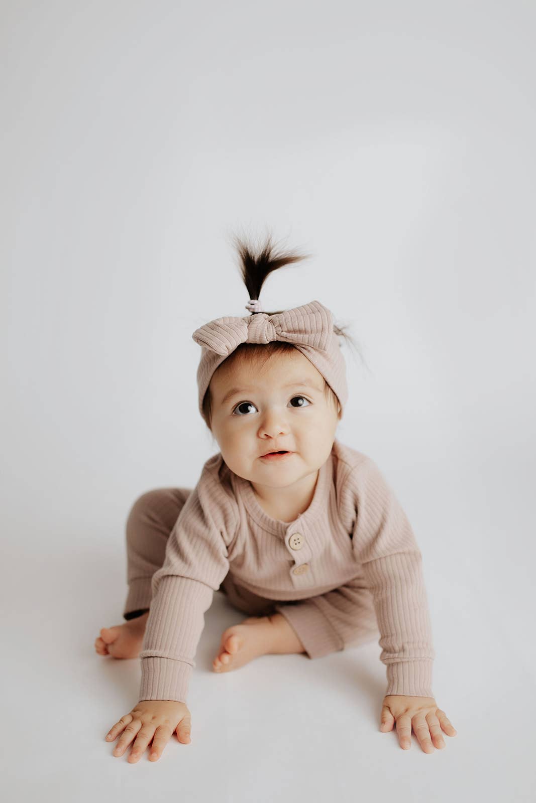 Three Little Tots - Wholesale Jumpsuit - Baby - Baby Ribbed Playsuit with Pockets and Bow33