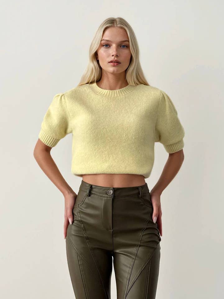 Maglione con spalle a sbuffo per la vendita all'ingrosso da parte di Anaz