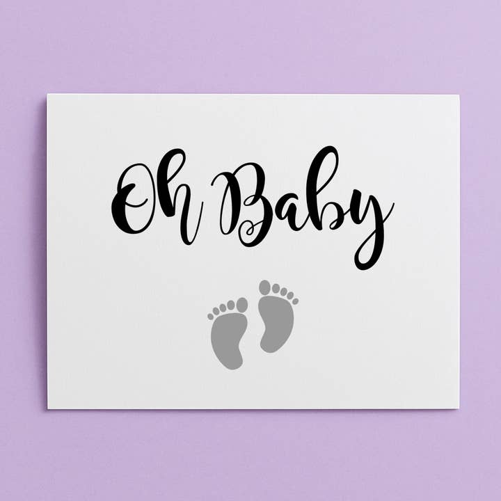 Oh Baby Card | Newborn for wholesale by Cards by Renee
