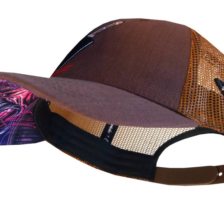 Capiche - Wholesale Trucker Hat - Unisex - The Butcher Trucker Cap - Brown1