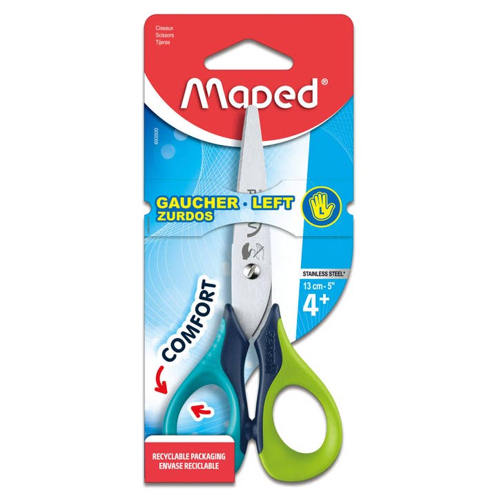 Janod - Wholesale Scissors - Sensoft Left-Handed School Scissors with Flexible Handles 5"