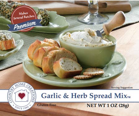 Country Home Creations - Wholesale Dip - Garlic & Herb Spread Mix