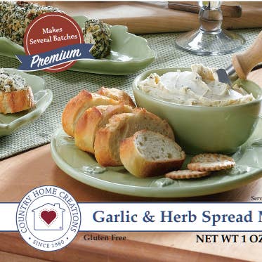 Country Home Creations - Wholesale Dip - Garlic & Herb Spread Mix0