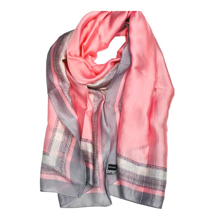 ELEGANT SILK FEEL SCARF for wholesale by scaarf.com