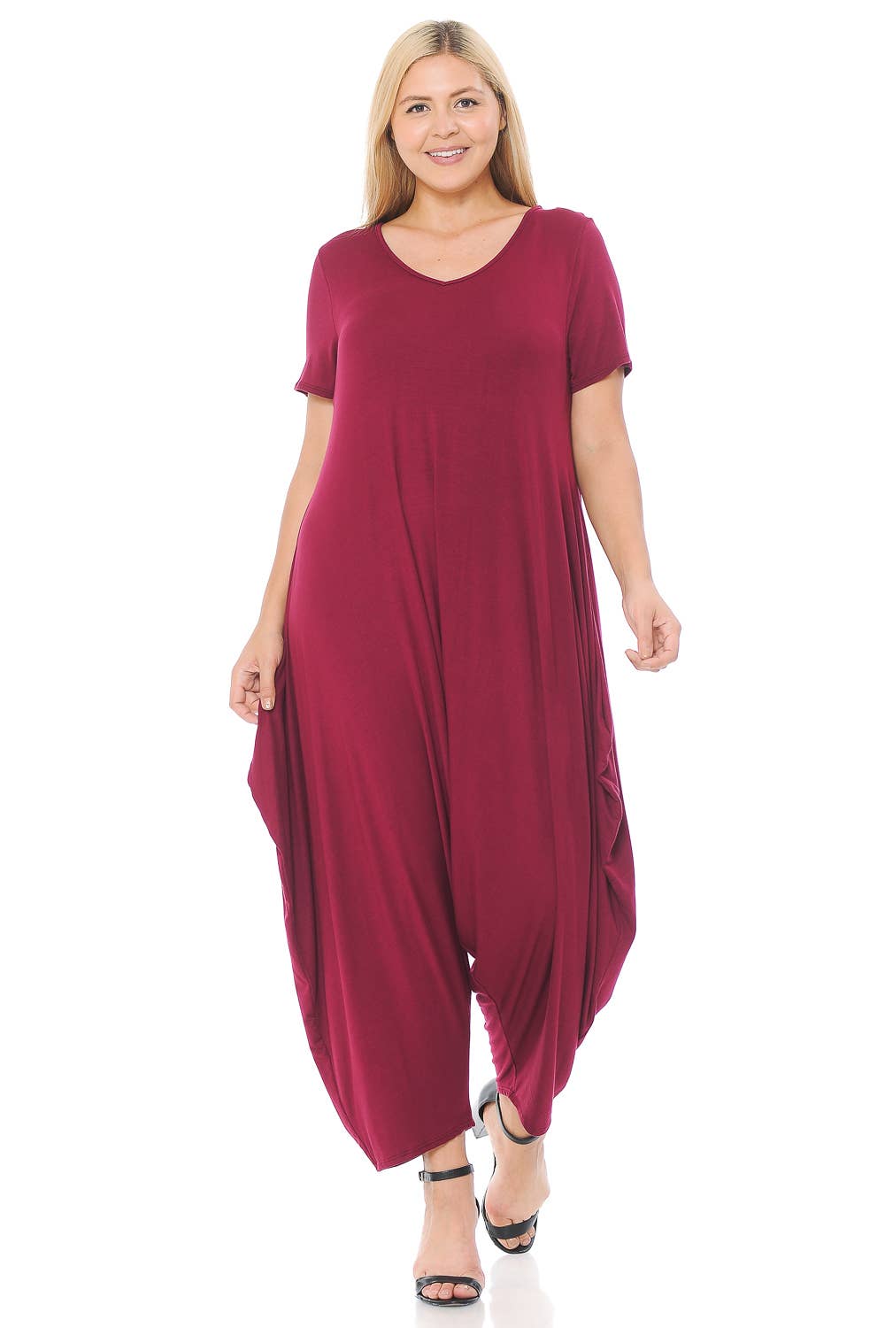 Allium - Vente Combinaison – femme - Combinaison sarouel à manches courtes Plus6