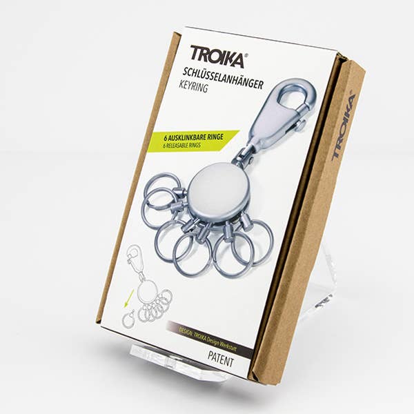 Troika, Duke Baron & Paperthinks by Brand Node, Inc. - Wholesale Keychain - Unisex - Troika Patent Legendary Multi-Ring Quick Release Keyring16