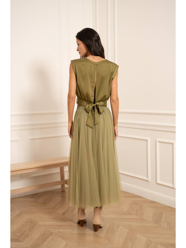 CHOKLATE PARIS – Großhandel Rock – Damen – Langer Rock Aria aus Tüll SS26 Farben - CK0807748