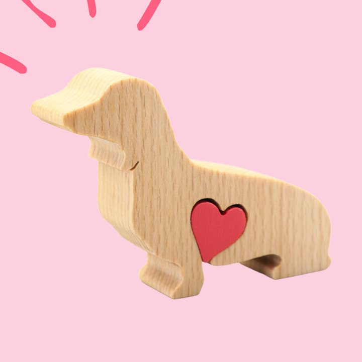 Wood Metamorphosis - Wholesale Decorative Figurine - Wooden Dog Decorative Figurine Starter Pack - MEDIUM0