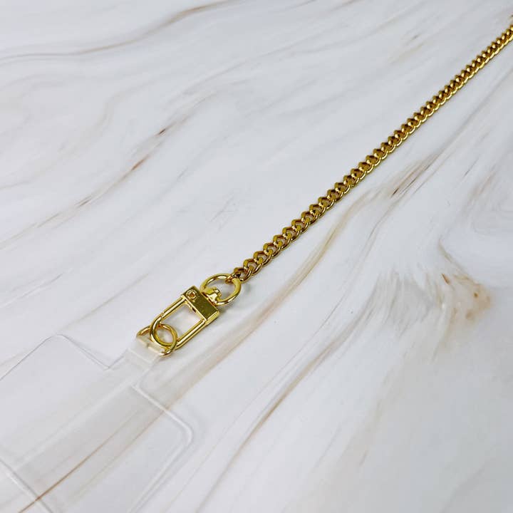 Ellison+Young - Wholesale Lanyard - Women's - Cuban Chain Phone Wrist Lanyard