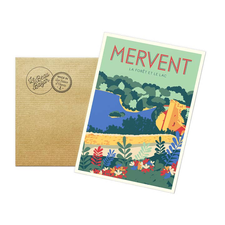 Cartolina MERVENT La foresta e il lago per la vendita all'ingrosso da parte di Le Beau Bazar