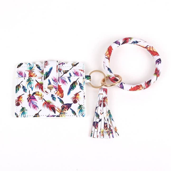 MiMi Wholesale - Wholesale Wallet - Women's - BB139x115 Various Pattern Bangle/Key-Chain/Wallet w/ ID Wind1