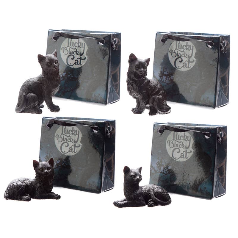 Puckator Ltd - Wholesale Ornament - Lucky Black Cat in a Mini Gift Bag1