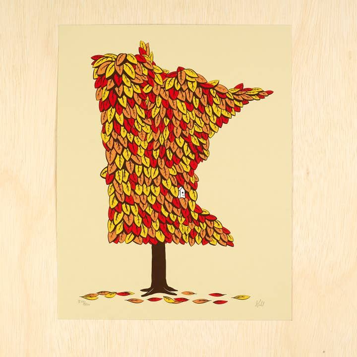 MN Grown Print - Fall for wholesale by Dogfish Media