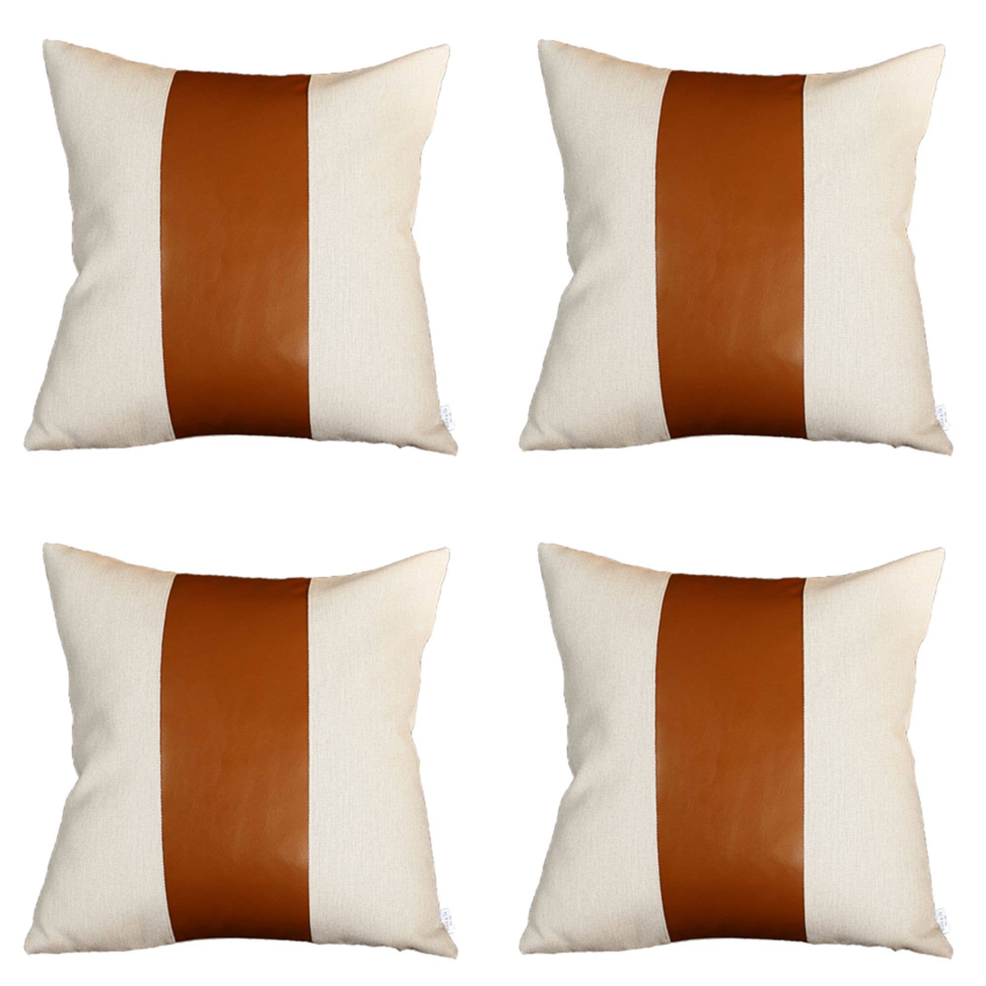 MIKE & Co.   NEW YORK – Großhandel Zierkissenbezug – Dekokissenbezug aus veganem Kunstleder, 4 Stück1