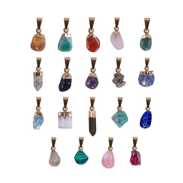 Mini-Anhänger mit Kristallen, 18 Karat vergoldet für den Großhandel von Byart